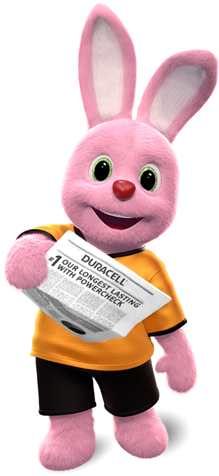 Duracell's Bunny introduces media posts about our company and products